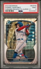 Marketplace image: PSA 9 - 2023 Bowman Chrome GABRIEL MARTINEZ 1st Superfractor 1/1 #BCP-45