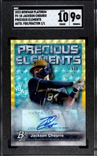 Marketplace image: 2023 Bowman Platinum - Precious Elements PE18 Jackson Chourio - 1/1 superfractor