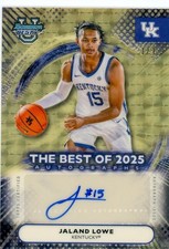 Marketplace image: JALAND LOWE 2025-26 BOWMAN U BEST OF 2025 AUTO SUPERFRACTOR 1/1 UK GEORGETOWN!!