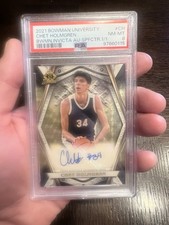 Marketplace image: 2021 Bowman Chrome University Chet Holmgren Auto Bowman Invicta Superfractor 1/1