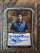 Marketplace image: UNCLE RICO • JON GRIES 2024 LEAF METAL AUTOGRAPH SUPERFRACTOR TURKEYFRACTOR 1/1!