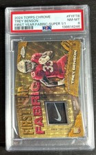 Marketplace image: 2024 TOPPS CHROME TREY BENSON FIRST YEAR FABRIC- SUPERFRACTOR 1/1