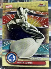 Marketplace image: 2026 TOPPS FINEST MARVELS FANTASTIC FOUR SILVER SURFER SUPERFRACTOR 1/1  #77