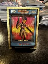 Marketplace image: 2024 Star Wars Topps Chrome Superfractor 1/1 Sabine wren Bonus Stage BS-SW