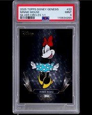 Marketplace image: 2025 Topps Disney Genesis Silver Circles Minnie Mouse 1/1 Superfractor Black