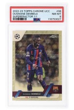 Marketplace image: 2022-23 Topps Chrome UEFA UCC Ousmane Dembele Superfractor 1/1 PSA 8 Barcelona