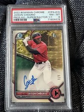 Marketplace image: 2022 Bowman Chrome Jaison Chourio 1st Superfractor Auto 1/1 Guardians RC