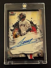 Marketplace image: 2024 Topps Finest Luis Matos SUPERFRACTOR 1/1 Rookie Auto - Giants/Brewers
