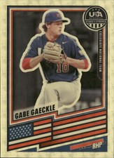 Marketplace image: 2026 Panini Stars & Stripes Prizm USA Baseball #77 Gabe Gaeckle Superfractor 1/1
