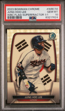 Marketplace image: 🔥💎📈Jung Hoo Lee PSA 10 SUPERFRACTOR! 2023 Bowman Chrome WBC First Bowman Card