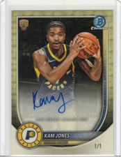 Marketplace image: 2025-26 Bowman Basketball BCA-KO Kam Jones RC Superfractor Auto 1/1