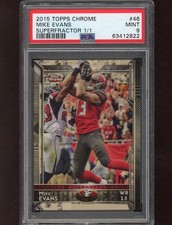 Marketplace image: 2015 Topps Chrome Mike Evans SUPERFRACTOR 1/1 PSA 9 MINT (2nd year)