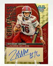 Marketplace image: LANORRIS SELLERS SUPERFRACTOR 1/1 - THE GRAIL - 2025 Bowman's Best University