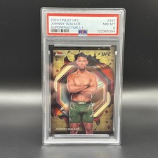 Marketplace image: JOHNNY WALKER 1/1  SUPERFRACTOR PSA 8 TOPPS FINEST UFC CARD