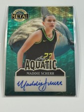 Marketplace image: 2025 Leaf Metal Women Of Sport Auto Aquatic Shark SuperFractor Maddie Scherr 1/1