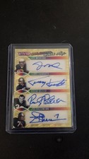 Marketplace image: 2025 Leaf Vivid Quad Auto SuperFractor Montana Hanratty Bleier Theismann 1/1 ND