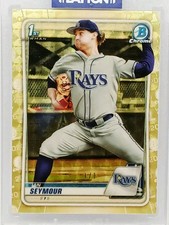 Marketplace image: 2020 Bowman Chrome Ian Seymour 1/1 Superfractor 1st Bowman BD-96 Tampa Bay Rays