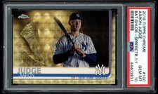 Marketplace image: 2019 Topps Chrome Aaron Judge Image Variation SP Superfractor 1/1 PSA 10 #100