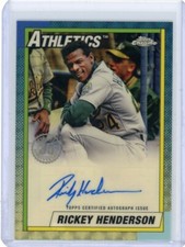 Marketplace image: 2025 Topps Silver Pack Superfractor Autograph #RH Rickey Henderson No 1 of 1