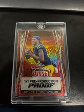 Marketplace image: 2025 Leaf Signature Series Proof Superfractor Sunset S Bryce Underwood Rc (1/1)
