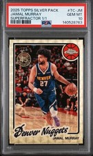 Marketplace image: 2025-26 Topps '80-81 Silver Pack Chrome Superfractor Jamal Murray 1/1 PSA 10 GEM