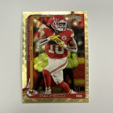 Marketplace image: Isiah Pacheco SUPERFRACTOR 1/1 2025 Topps Chrome Kansas City Chiefs