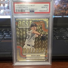 Marketplace image: 2024 Hagen Smith Bowman’s Best Best Baller Superfractor 1/1 PSA 10