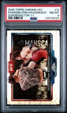 Marketplace image: Sharabutdin Magomedov 2025 Topps Chrome UFC SUPERFRACTOR 1/1 PSA 8 NM-MT 1 OF
