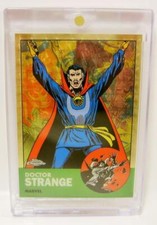 Marketplace image: DR. DOCTOR STRANGE PATRIMONY 1/1 GOLD SUPER FRACTOR MARVEL TOPPS CHROME 2024