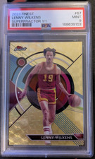 Marketplace image: 2023 Topps Finest Lenny Wilkens Gold Superfractor 1/1 Graded PSA 9