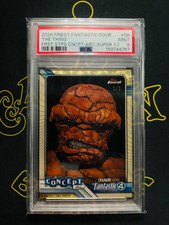 Marketplace image: 2026 FINEST FANTASTIC 4 - THE THING - CONCEPT ART - SUPERFRACTOR - 1/1 - PSA 9