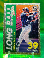 Marketplace image: #1/1 2019 Nelson Cruz SUPERFRACTOR Optic Long Ball Leader MARINERS Rangers Twins