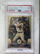 Marketplace image: 2023 BOWMAN CHROME MIGUEL VARGAS SUPERFRACTOR 1/1 PSA 9 MINT ROOKIE