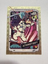 Marketplace image: RARE 2025 Topps Disneyland 70th Astronaut Goofy Cosmic Chrome SUPERFRACTOR 1/1