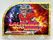 Marketplace image: Michael Pratt 2024 Topps Chrome Cosmic Launched Into Orbit Superfractor 1/1 RC