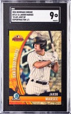 Marketplace image: 2024 BOWMAN CHROME '23 AFL MVP SP,  SUPERFRACTOR 1/1 #AFLS-16 JAKOB MARSEE SGC 9