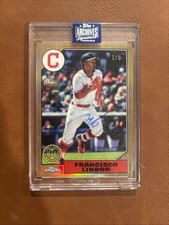 Marketplace image: 2017 Topps Chrome Francisco Lindor #87T-11 SuperFractor Auto 1/1