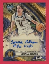 Marketplace image: Sonia Citron RC Auto 1/1 Superfractor 2024-25 Bowman Best U Autograph Go Irish