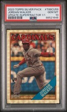 Marketplace image: 2023 Topps Silver Pack Jordan Walker Rookie RC Superfractor 1/1 PSA 10 Gem Mint