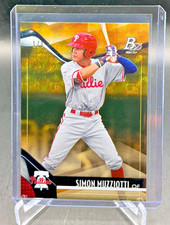 Marketplace image: 2021 Bowman Platinum SIMON MUZZIOTTI Superfractor 1/1 #TOP-48 Phillies
