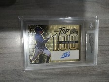Marketplace image: 2023 Leaf Metal Jackson Chourio Top 100 Superfractor AUTO 1/1 Proof Prismatic GO