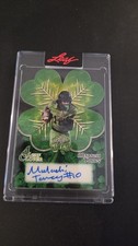 Marketplace image: Malachi Toney 2026 Leaf St. Patrick’s Day Auto 1/1 Clover Vinyl Superfractor UM