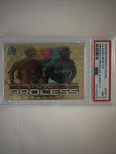 Marketplace image: Lazaro Montes 2023 Bowman Chrome Prospect Process Superfractor 1/1 PRP-15 Rookie