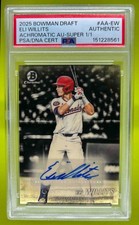 Marketplace image: Eli Willets 2025 Bowman Draft Achr. Auto Superfractor #1 prospect Nationals 🔥📈