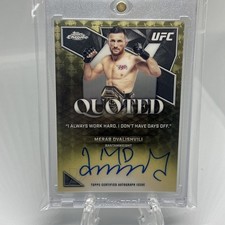 Marketplace image: 2026 Topps UFC Chrome- Merab Dvalishvili Quoted Autograph #QA-MD SuperFractor /1