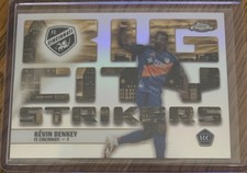 Marketplace image: Kevin Denkey SuperFractor ERROR Big City Strikers Skylight 2025 Topps Chrome MLS