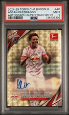 Marketplace image: 2024/25 Topps Bundesliga Chrome Assan Ouedraogo Superfractor Auto 1/1 Psa 9