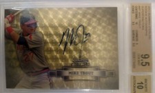 Marketplace image: Mike Trout 2012 Bowman Sterling Superfractor  Rookie Autographs BGS 9.5 Auto 10