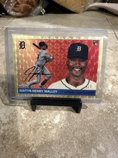 Marketplace image: Justyn-Henry Malloy Topps Chrome Platinum Super Fractor RC 1/1