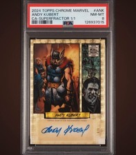Marketplace image: 2024 Topps Marvel Chrome Comic Artist Auto Andy Kubert SUPERFRACTOR 1/1